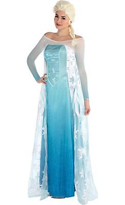 Adult Elsa Costume - Frozen Adult Elsa Costume, Adult Disney Princess Costume, Plus Size Disney Costumes, Disney Costumes For Women, Adult Princess Costume, Adult Disney Costumes, Elsa Frozen Costume, 2015 Halloween Costumes, Princess Elsa Dress