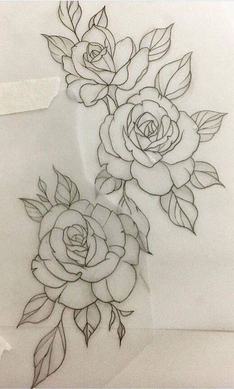 Tattoo Zeichnungen, Flower Drawing Design, Roses Drawing, Arm Tattoos For Women, Trendy Flowers, Flower Tattoo Designs, Design Tattoo, Forearm Tattoos, Rose Tattoos