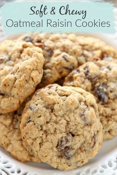 Soft Oatmeal Raisin Cookies, Homemade Oatmeal Raisin Cookies, Chewy Oatmeal Raisin Cookies, Oatmeal Raisin Cookie, Raisin Cookie, Cookie Recipes Oatmeal Raisin, Oatmeal Raisin Cookies Chewy, Homemade Oatmeal, Homemade Baking