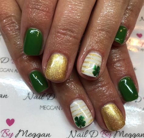 Cute March Nails, St Patricks Nail Designs, St Patrick Day Nails Acrylic, March Nails Spring, Burley Idaho, Shamrock Nails, Irish Nails, Saint Patrick Nail, Spring Nails Ideas