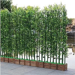 Artificial Fake Bamboo Tree Faux Potted Plants with Wood Base, Indoor Room Separator Divider Screen - Restaurant Home Office Decor (Color : 1.5m Tall, Size : 150x18x18.5cm-26 Pole) Fake Bamboo Plant Decor, Fake Outdoor Plants Landscaping, Bamboo Plant Decor, Faux Potted Plants, Room Separator, Moss Grass, Cheap Artificial Plants, Vancouver House, Tree Faux