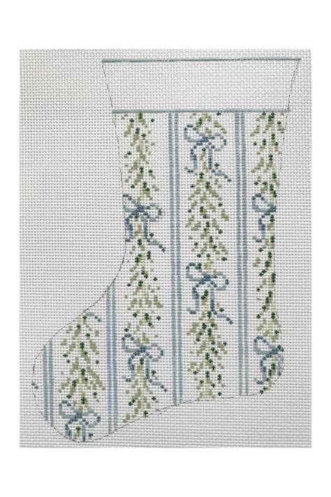 Riley Sheehey, Bow Garland, Cross Stitch Stocking, Cross Stitch Christmas Stockings, Needlepoint Stockings, Mini Stockings, Cross Stitch Christmas, Stocking Pattern, Needlepoint Christmas