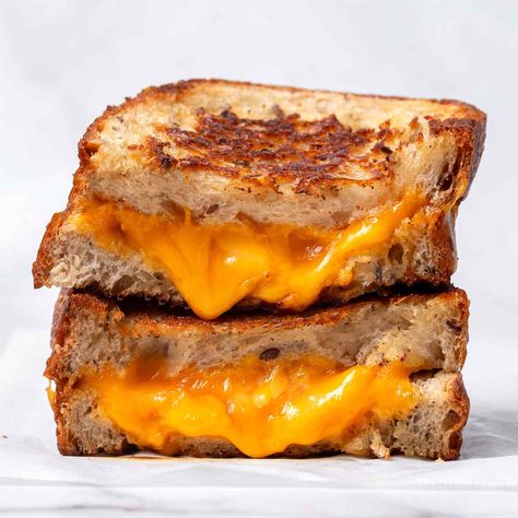 These Are the Best Cheeses for Grilled Cheese, According to Chefs Grilled Feta Cheese Sandwich, Best Cheese For Grilled Cheese, Cheeses For Grilled Cheese, Girls Luncheon, Easy Breakfast Brunch, Nostalgic Childhood, Making Grilled Cheese, Fancy Dishes, Best Bread