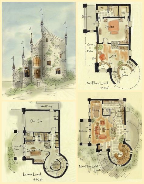 real fairytale cottage castle floor plans <3 Small Castle House Plans, Castle Floor Plans, Storybook Cottage House Plans, Small Castle House, Cottage Castle, Tiny Castle, Small Castle, Castle House Plans, Castle Floor Plan