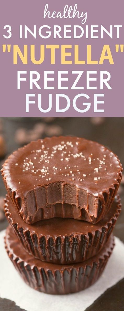 Nutella Fudge 2 Ingredient, Paleo Nutella, Fudge Cups, Dessert Coconut, Freezer Fudge, Nutella Fudge, Nutella Desserts, Hazelnut Butter, Dessert Vegan