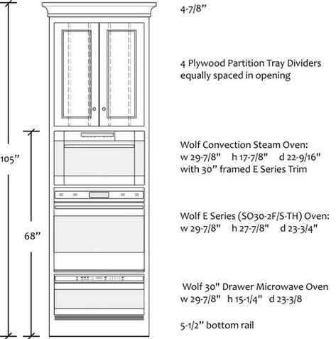 Triple Oven combo ?'s: height of units, MW drawer too low? Drawer Microwave, Micro Oven, Oven Cabinet, Interior Architecture Drawing, Outdoor Bar Furniture, Steam Oven, Single Oven, Built In Microwave, Built In Ovens