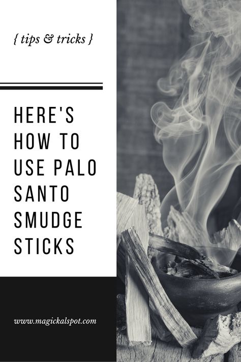 In this article, we'll learn How to Use Palo Santo Smudge Sticks properly and how to attract the benefits this sacred wood brings. How To Use Palo Santo, How To Burn Palo Santo Wood, How To Use Palo Santo Sticks, Palo Santo Smudging, Smudging Sage, Cleansing Spells, Wicca Herbs, Sage Benefits, Herbal Witch