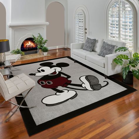 Disney Rug, Mickey Mouse Classic, Mickey Mouse Decorations, Disney Room Decor, Disney Furniture, Indoor Kids, Disney Rooms, Disney Home Decor, Disney Decor