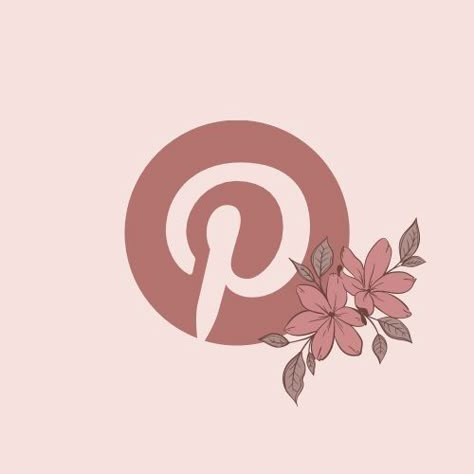 Pinterest Icon, Brown Logo, Pink Brown, I Know, Flowers, Pink