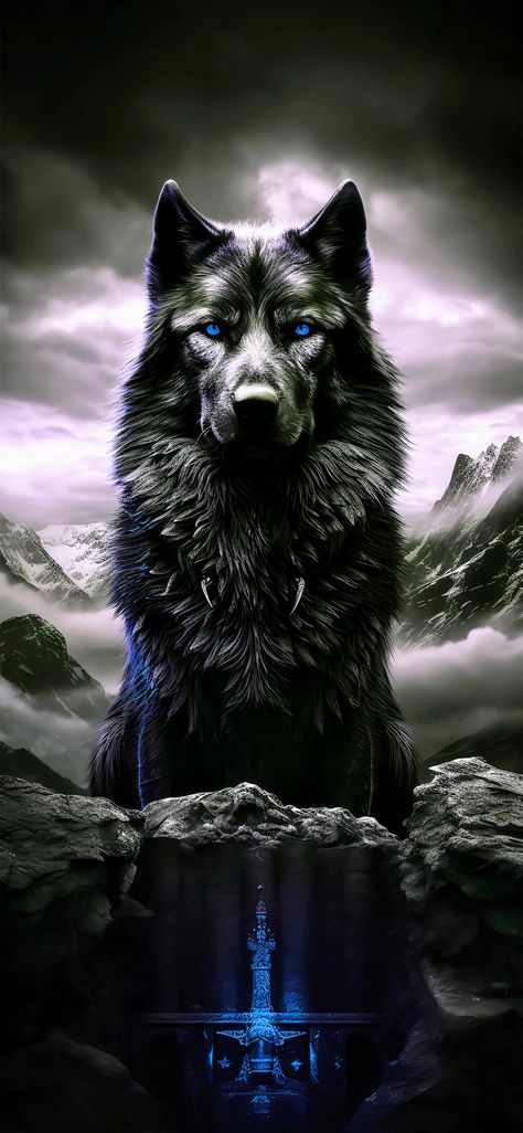 Magical Wolf, Dragon Wolf, Wolf Images, Wolf Stuff, Wolf Artwork, Scary Dogs, Fantasy Wolf, Wild Animals Pictures, Wolf Photos