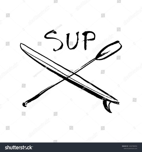 Paddleboard Tattoo Ideas, Paddle Board Tattoo Ideas, Sup Tattoo, Paddleboard Tattoo, Paddle Board Tattoo, Salt Logo, Kayaking Quotes, Sup Girl, Hippie Tattoo