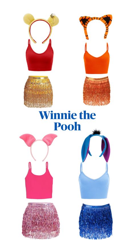 Winnie The Pooh Costumes, Winie The Pooh, Pooh Costume, Winnie The Pooh Costume, Winnie The Pooh Halloween, Halloween Duos, Matching Halloween Costumes, Duo Costumes, Princess Halloween Costume