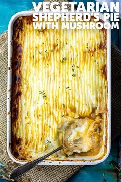 Shepherds Pie Recipe Healthy, Veg Pie, Turkey Potato, Vegetarian Shepherds Pie, Vegetarian Pie, Shepherd's Pie Recipe, Shepherds Pie Recipe, Vegetarian Main Dishes, Shepherd's Pie