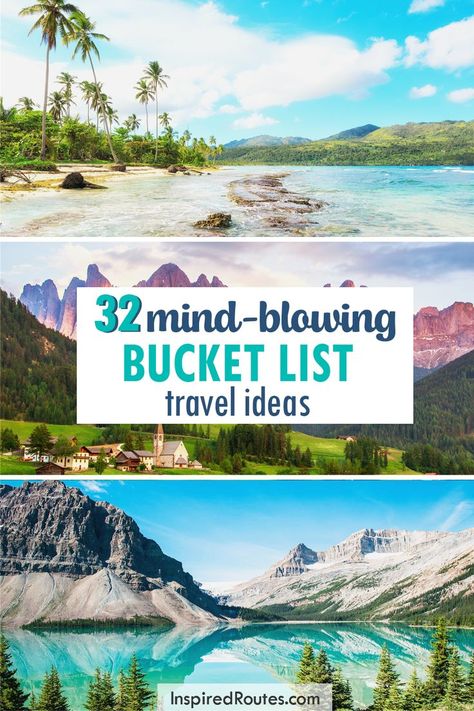 This list of adventure bucket list destinations includes activities all over the world, and truly are once-in-a-lifetime experiences. | Bucket List Travel | Bucket List Destinations | International Travel | Adventure Travel Ideas | Travel Destinations World Travel Bucket List, Bucket List Ideas Travel, Bucket List Aesthetic, Crazy Bucket List, Travel Bucket List Ideas, Bucket List Trips, Bungee Jump, Perfect Bucket List, Bucket List Life