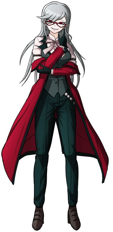 Peko Pekoyama as Grell Sutcliff! (Kuroshitsuji) [HAPPY BIRTHDAY u/WinterWolf18] : danganronpa Danganronpa Sprite Edits, Danganronpa Ocs, Peko Pekoyama, Danganronpa Junko, Danganronpa Sprites, Rain Code, Danganronpa Oc, Grell Sutcliff, Spike Chunsoft