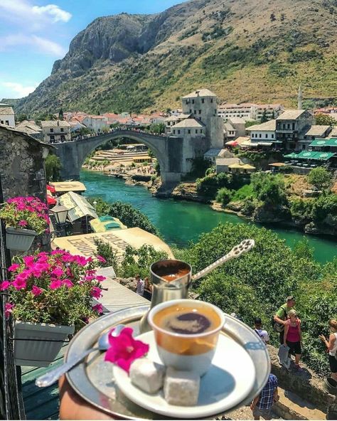 Mostar Bosnia, Mekka Islam, Bosnia Herzegovina, Sofia Bulgaria, Travel Wishlist, Voyage Europe, A Cup Of Coffee, Beautiful Places To Travel, Pretty Places