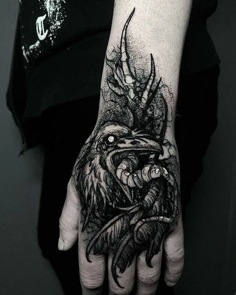 101 Best Raven Tattoo Ideas You Have To See To Believe! - Outsons Raven Hand Tattoo Men, Viking Raven Tattoo Design, Raven Tattoo Sleeve, Raven Hand Tattoo, Viking Raven Tattoo Ideas, Raven Tattoo Ideas, Raven Tattoos, Lantern Tattoo, Embrace The Darkness