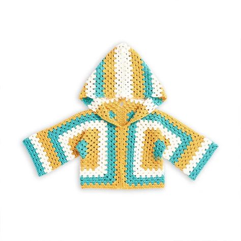 Craft Passions Crochet Sweater Outfit, Crochet Garments, Crochet Hood, Crochet Hoodie, Crochet Kids, Kids Cardigans, Crochet Baby Cardigan, Easy Crochet Patterns Free, Crochet Abbreviations