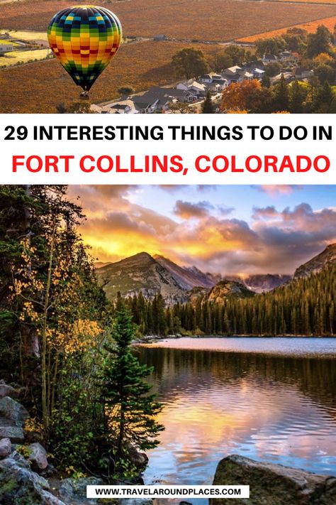 20 Interesting Things to do in Fort Collins Colorado | best things to do in fort collins | unique things to do in fort collins | outdoor things to do in fort collins | fun things to do in fort collins | places to visit in fort collins | things to see in fort collins | #bucketlist #thingstodo #ustraveldestinations #usatravel Ft Collins Colorado Things To Do, Things To Do In Fort Collins Colorado, Colorado Fort Collins, Fort Collins Colorado Things To Do, Horsetooth Reservoir Fort Collins, Ft Collins Colorado, Outdoor Forts, Colorado Attractions, Things To Do In Colorado