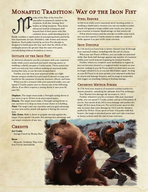 Monk Homebrew Subclasses, Dnd Monk Homebrew, Dnd 5e Homebrew Monk Subclasses, Monk Subclass 5e, Monk Character Art, Dnd 5e Monk, Monk 5e, Dnd Rules, Dnd Archetypes