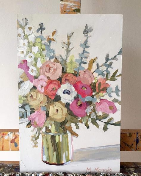 Melanie Morris, Big Painting, Abstract Flower Art, Arte Inspo, Flower Art Painting, Art Inspiration Painting, Mini Canvas Art, Art Painting Acrylic, The Fear