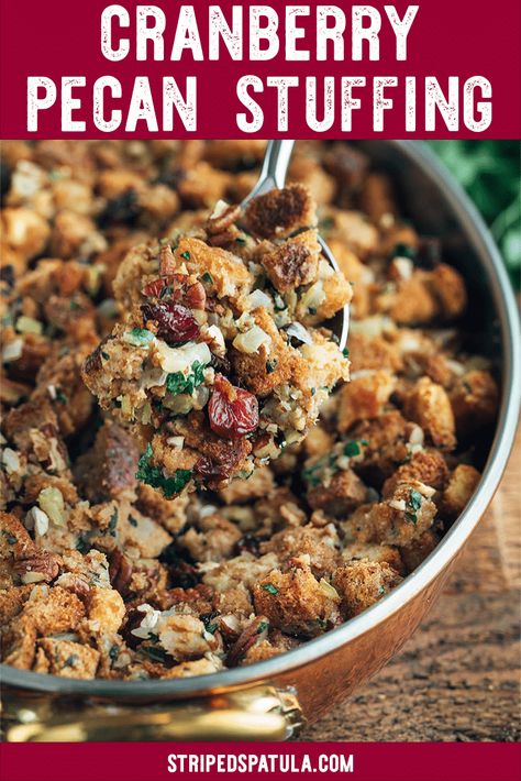 Cranberry Pecan Stuffing, Stove Top Stuffing Recipes, Best Stuffing Recipe, Cranberry Stuffing, Dressing Recipes Thanksgiving, Stove Top Stuffing, Best Stuffing, Cranberry Thanksgiving, Homemade Stuffing