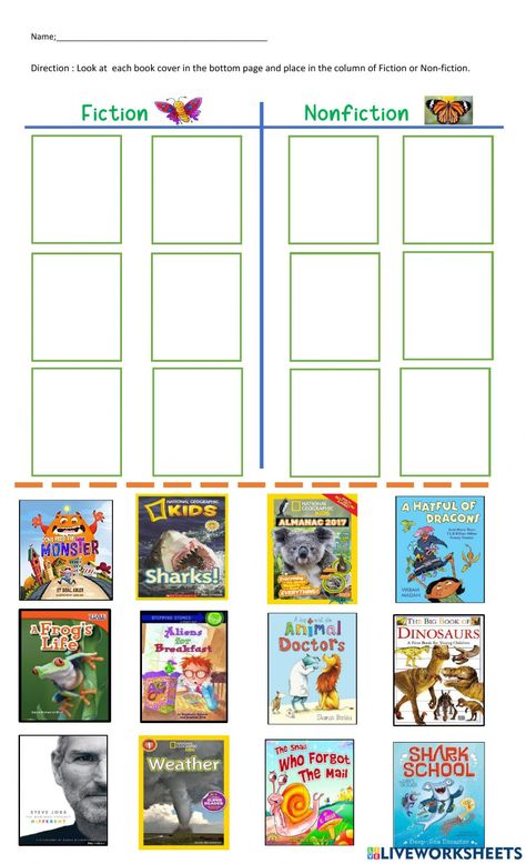 Fiction And Nonfiction Anchor Chart, Non Fiction Worksheet, Fiction And Nonfiction Activities, Fiction And Non Fiction Activities, Fiction And Nonfiction Worksheets, Fiction Vs Nonfiction Anchor Chart, Fiction Non Fiction Anchor Chart, Nonfiction Vs Fiction, Fiction Non Fiction Activities