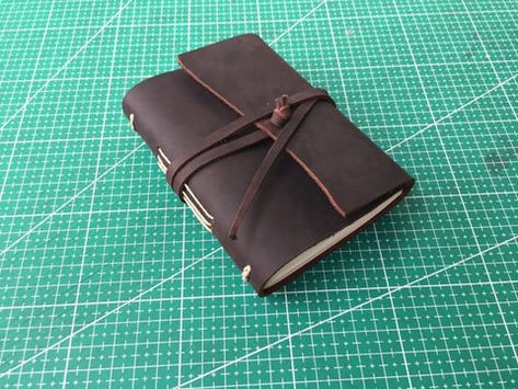 How to Make a Leather Journal, Handmade Leather Journal Tutorial – September Leather Handcrafted Journals, How To Make Leather, Art Journal Cover, Leather Journal Cover, Leather Bound Journal, Handmade Leather Journal, Unique Journals, Keepsake Journal, Handmade Notebook