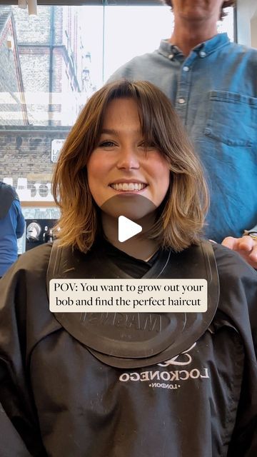 S Curl Fringe, Kate Moss Bob Haircut, Curtain Bob Haircuts, Long Bob Haircuts Curtain Bangs, Bob With Grown Out Bangs, Bob Long Fringe, Hairstyles For Growing Out A Bob, Bob Hair Fringe, Fringe Lob Haircut