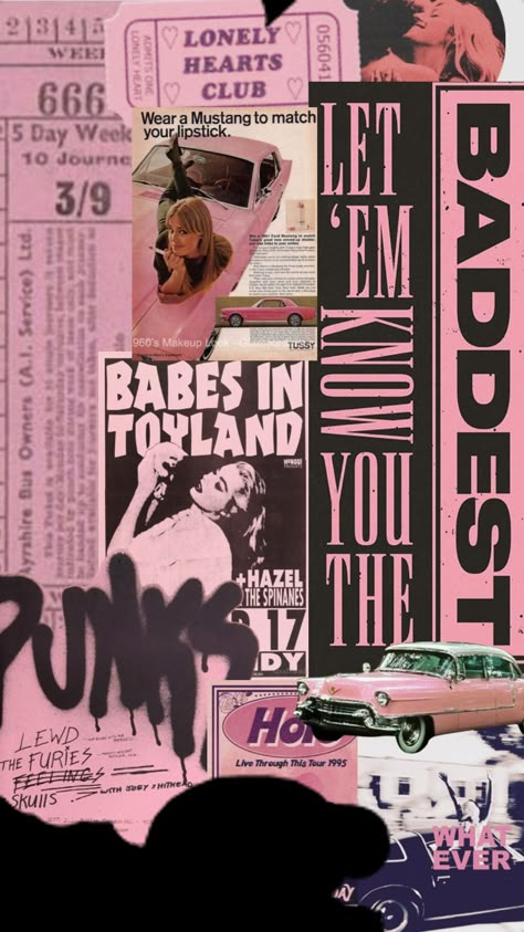 Pink Punk Aesthetic, Punk Aesthetic Wallpaper, Punk Background, Punk Collage, Punk Room, Girly Punk, Punk Wallpaper, Pink Punk, Pastel Punk