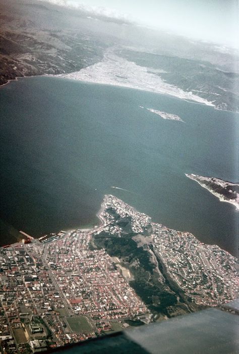 In the distance Petone, Lower Hutt, Mt Vic, Haitaitai, Oriental Bay, Roseneath .. OWR 12 Aug 2015 Seaside Pictures, Lower Hutt, Wellington New Zealand, Wellington, New Zealand, Water