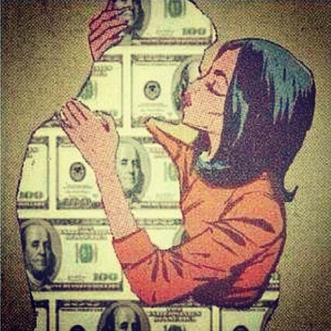 Money on my mind, money money on my mind❤ ;) Satirical Illustrations, Filmy Vintage, Roy Lichtenstein, Money And Happiness, Skills To Learn, Art Pop, Wassily Kandinsky, Mood Pics, Street Art