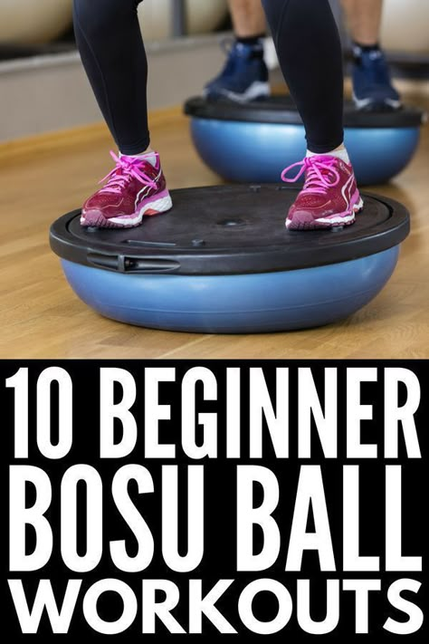 Exercises For Runners, Bosu Ball Workout, Bosu Workout, Ball Workouts, 1000 Calorie, Workouts For Beginners, Full Body Cardio, Exercise Balls, Workout Videos Free