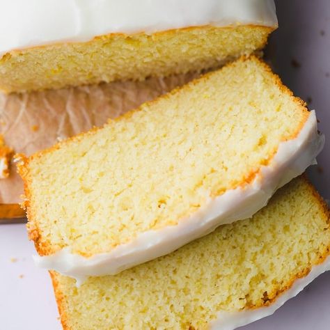 Vegan Pound Cake with Lemon Lemon Pond Cake, Vegan Pound Cake Recipe, Vegan Pound Cake, Nora Cooks, Vegan Lemon Cake, Almond Pound Cakes, Vegan Whipped Cream, Sour Cream Pound Cake, Vegan Baking Recipes