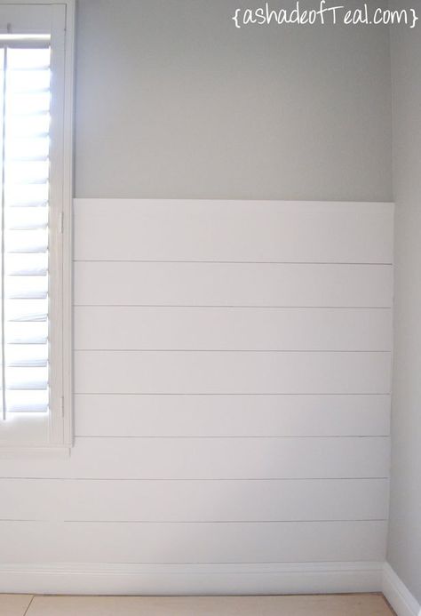 Faux Shiplap Wall, Paneling Sheets, Wood Paneling Makeover, Paneling Makeover, Shiplap Paneling, Shiplap Wall Diy, White Shiplap Wall, Shiplap Accent Wall, Bathtub Decor