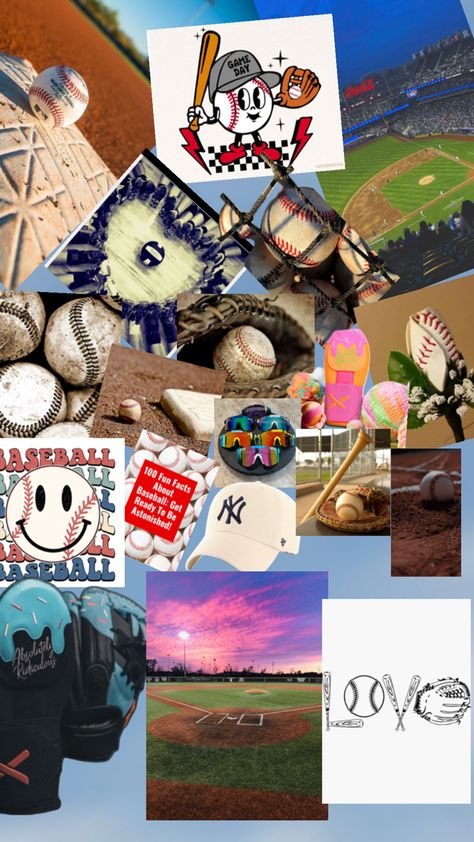 Baseball Collage, Creative Gifts, Diy Gifts, Fun Facts, Baseball, Collage, Gifts