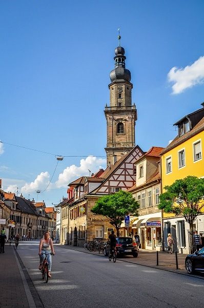 Main street in Erlangen, Germany. Erlangen Germany, Romanticized Life, Cities In Germany, Travel Germany, Visit Germany, Living In Europe, Holiday Places, Bavaria Germany, Cool Countries