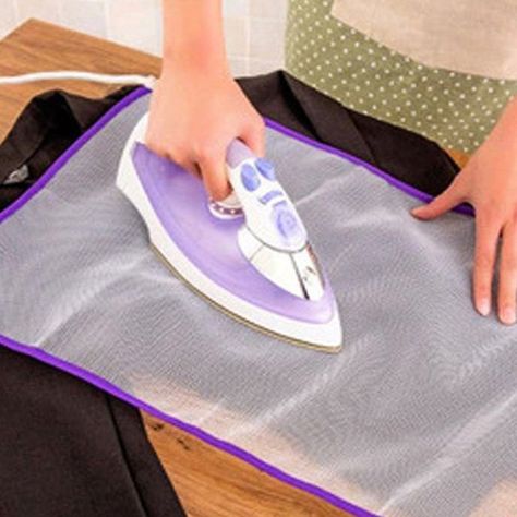 Protective Ironing Scorch-Saving Mesh Pressing Pad Mesh Cloth Ironing Pad, Iron Steamer, Iron Accessories, Ironing Board Covers, Heat Mat, Cloth Pads, Ironing Board, How To Iron Clothes, Sewing Tools