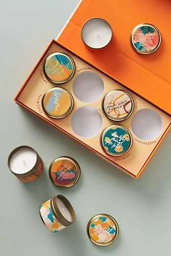 Anthropologie Scent, Candle Packaging Design, Soya Mumu, Morgan Harper Nichols, Candle Packaging, Candle Business, Candle Inspiration, Candle Gift Set, Candle Labels