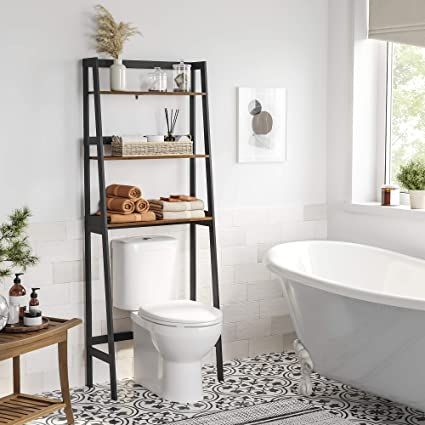 Over Toilet Storage, Over The Toilet Storage, Bathroom Space Saver, Toilet Shelves, Over The Toilet, Over Toilet, 3 Shelves, Toilet Storage, Apartment Bathroom