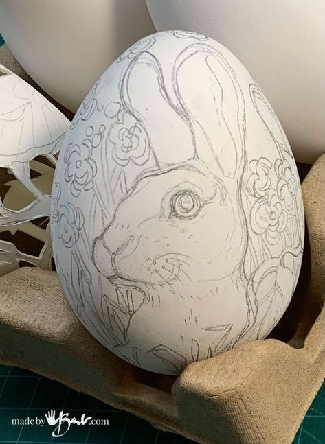 Make the Most Unique Faux Easter Eggs - Made By Barb - plastic! Drawing On Eggs Ideas, Drawing On Eggs, Easter Egg Ideas, Easter Drawings, Eggs Ideas, Egg Craft, Easter Paintings, Egg Shell Art, Easter Egg Art