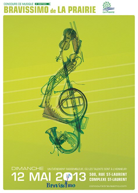 Bravissimo Poster, Music Contest for Children by Gisele Henne, via Behance Music Competition Poster, Contest Poster, Music Contest, Concert Poster Design, Music Competition, Poster Photography, Poster Music, Motion Design Video, Photography Exhibition