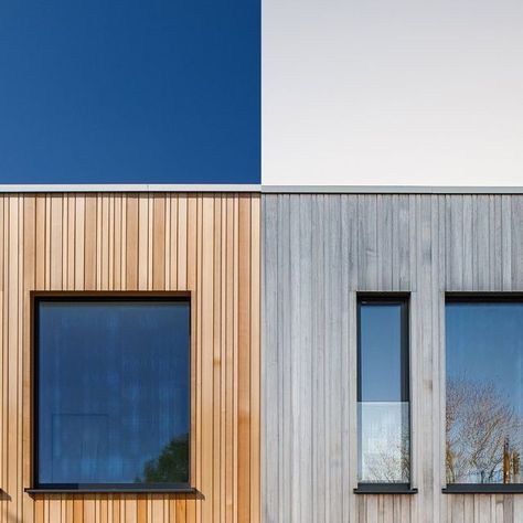 Western Red Cedar Cladding, Aesthetic Material, Contemporary Western, Cedar Cladding, House Goals, Western Red Cedar, Red Cedar, Modern Aesthetic, Lake House