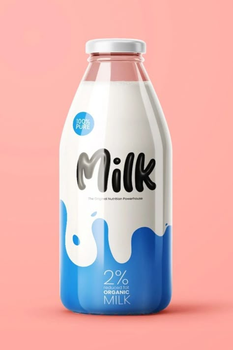 ✅⬆️CLICK THE LINK!!⬆️ Milk bottle label design in glass bottle. Perfect for your next #pinning project. #aesthetic #pinning . #Organic_Milk_Packaging #Dairy_Products_Packaging_Design #Label_Packaging_Design #Milk_Photography Organic Milk Packaging, Milk Branding, Dairy Products Packaging Design, Milk Photography, Homemade Coffee Drinks, Dairy Packaging, Milk Brands, Milk Packaging, Bottle Design Packaging