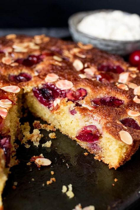 Gluten Free Cherry and Almond Cake