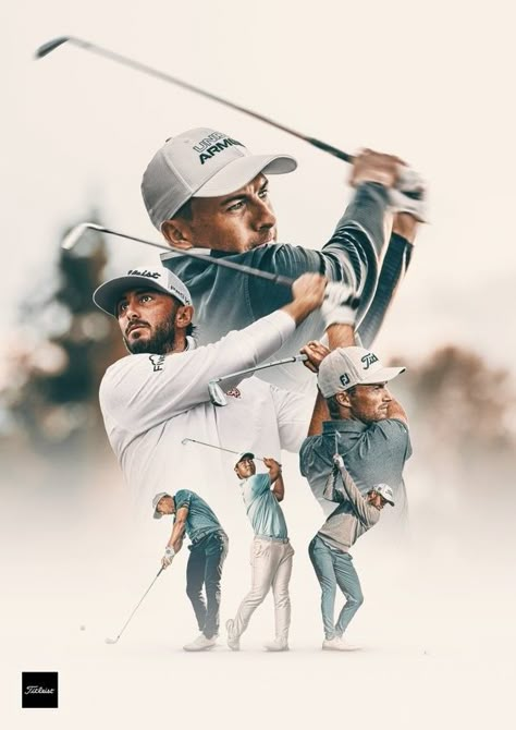 Golf Magazine Layout Design, Golf Collage, Golf Graphic Design, Game Day Graphics, Sport Graphic Design, Ads Inspiration, Minimal Graphic Design, Sports Advertising, Chinese Posters