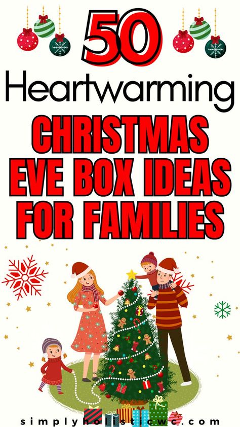 50 Heartwarming Christmas Eve Box Ideas for Families | DIY Christmas Eve Box Ideas Christmas Adventure Box Ideas, Fun Christmas Eve Ideas, Christmas Eve Fun Ideas, Christmas Boxes Ideas, Christmas Eve Routine, Christmas Eve Ideas, Christmas Box Ideas, Fun Ideas For Christmas, Diy Christmas Eve Box