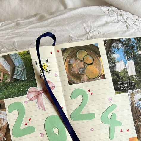 Bethany on Instagram: "2024 pls be good 🤞🏼  Inspo from @elena_tea ⭐️" Elena Gilbert Journal, Poison Study Yelena, Elena And Jenna, Elena Tea Journal, Elena Yushina Art, Bullet Journal Aesthetic, Journal Aesthetic, Collage, Tea