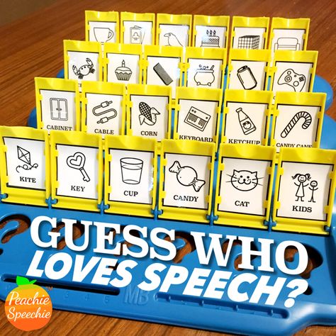 Speech Classroom Decor, Articulation Therapy Activities, Speech Crafts, Speech Therapy Tools, Speech Games, Love Speech, Speech Articulation, School Speech Therapy, Language Therapy Activities