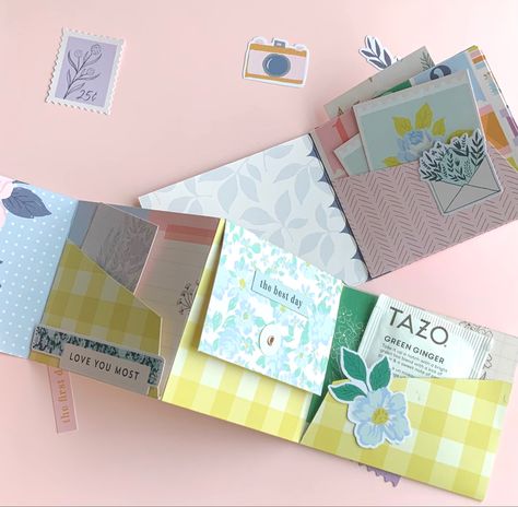 One Page Wonder, Snail Mail Inspiration, Diy Mini Album, Baby Scrapbook Album, Baby Mini Album, Mini Album Tutorial, Photo Album Diy, Scrap Album, Mini Scrapbook